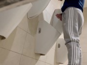Preview 3 of Straight guy caught jerking in the public toilet