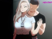 Preview 2 of Blonde Busty MILF Seduced by Boy & Cum Inside • HENTAI ANIMATION [SUB ENG]