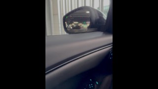 Hidden wanking in car with cumshot 🚗 💦