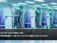 【#01DxR-明日が良い日になりますように 実況(体験版)】「揉ませろ！」無感情な爆乳美女が背後からおっぱいを揉まれまくったり・・(アニメーション同人エロゲー 明日がいい日になりますように） - Screenshot 11 of 16 - 巨乳