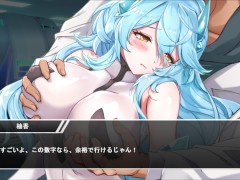 【#01DxR-明日が良い日になりますように 実況(体験版)】「揉ませろ！」無感情な爆乳美女が背後からおっぱいを揉まれまくったり・・(アニメーション同人エロゲー 明日がいい日になりますように） - Screenshot 13 of 16 - Bigtits Hentai