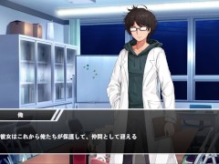 【#01DxR-明日が良い日になりますように 実況(体験版)】「揉ませろ！」無感情な爆乳美女が背後からおっぱいを揉まれまくったり・・(アニメーション同人エロゲー 明日がいい日になりますように） - Screenshot 16 of 16 - 巨乳