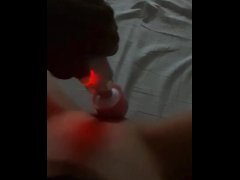 Милашка мастурбирует свою маленькую киску перед свингер вечеринкой