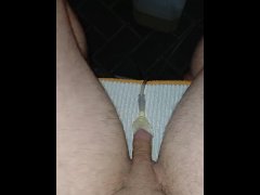 Condom urinal pissing