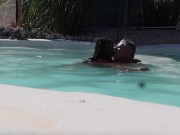 Preview 2 of Fucking my sugar daddy in hotel pool