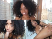 Tiny Ebony Cheats on her BF with his Homeboy 😮😈😏 - Pornhub.com