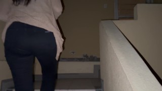 Oral Sex With Neighbor On The Balcony Of The Building