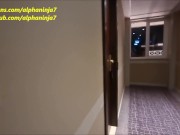Preview 1 of Hotel Corridor & Stairs Fucking Dont Care If Guests See Me