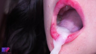 Sucking Closeup Cum In My Oral Cavity
