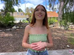 Real Teens - Brunette Teen Myra Moans Enjoys Sucking & Fucking In The Outdoors