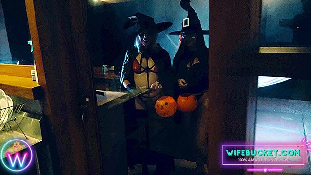 Wife Porn by Wifebucket - My wife and her surprised me for Halloween