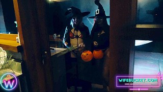 Wife Porn by Wifebucket - My wife and her surprised me for Halloween
