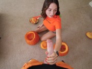 Preview 3 of Sneaky Step Bro Puts His Dick In a Pumpkin & Me