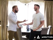 Preview 1 of HETEROFLEXIBLE - Cuckold Guy Watches Hungry Top Boyfriend Brogan Hard Fuck Coworker Jkab Ethan Dale