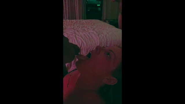 Throat destroyed by thick, hard cocks while boyfriend records and jerks off