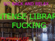 Preview 1 of RISKY PUBLIC SEX IN A LIBRARY (ASMR AUDIO) INTENSE DIRTY PUBLIC FUCKING