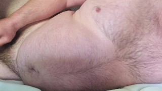 Fat guy masturbation