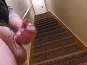 Preview 5 of Cum public resort in stairwell