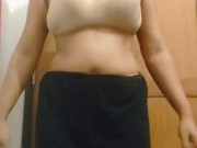 Preview 3 of Sexy girl removing her dresses for a masturbation.. කැරි බැල්ලි කඩේට ගිහින් ඇවිල්ල ඇදුම් ගැලෙව්වා 😍