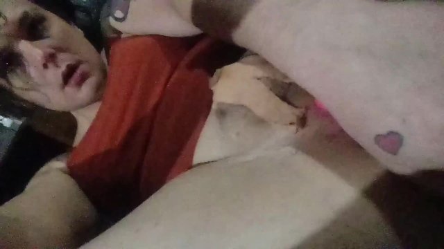 Tucked n taped tease with new toy