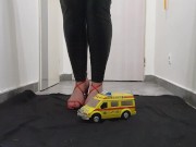 Preview 1 of crushing ambulance - giantess