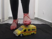 Preview 2 of crushing ambulance - giantess