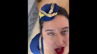 Vertical Video Susy Blue Is Not Permitted To Assist And Must Wait For Her Facial Cumshot