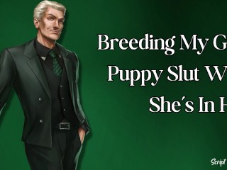 Cría Mi Buena Puppy Slut Mientras Ella Está En Celo