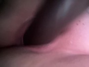 Preview 1 of BBC Dildo Fucking my Fat Snowbunny Pussy