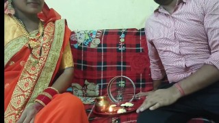 Desi Sister-In-Law Had Organized Karva Chauth For Her Husband But The Husband Came From Somewhere Else.