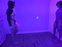 Slim thick Latina Curly Rican Gets her pussy stretched by THE PURGER!!