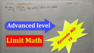 Advanced Limit Math of Harvard University's Teach By bikash Educare Part 15
