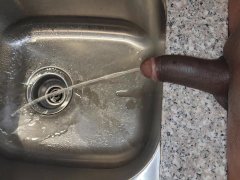 Black dick sink piss