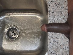 Black dick sink piss