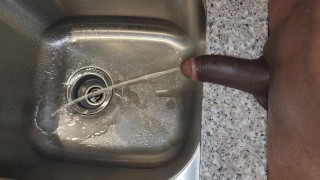 Black dick sink piss