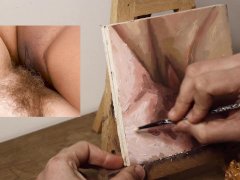 JOI OF PAINTING EPISODE 105 - Fresh and Wet Pubes