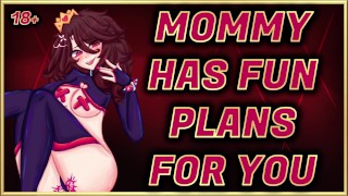 ママはあなたのために楽しい計画を持っていますJOI【F4M】ロールプレイ|オーディオ変態 |淫らなASMR