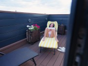 Preview 1 of I watched my stepmother masturbate on the balcony but I was caught