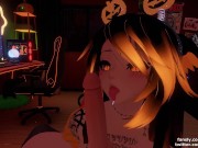 Preview 4 of Cute Catgirl gets a special treat for Halloween~ | VRChat ERP