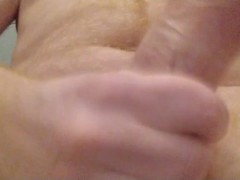 Warm up and masturbate! Hard daddy cock