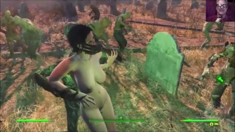Anal y Vaginal Zombie Apocalypse Radio Activo Múltiple Orgasmo |Fallout 4 Sexo Mod