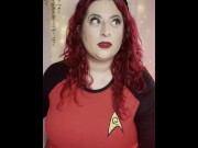 Preview 4 of Busty Redhead Star Trek Nerd Finds Alien Dick