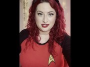 Preview 6 of Busty Redhead Star Trek Nerd Finds Alien Dick