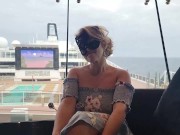 Preview 3 of Huge Titted Mistress Thursday step Mommy on a crusie ship between filming new Content in her Cabin