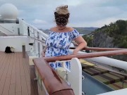 Preview 4 of Huge Titted Mistress Thursday step Mommy on a crusie ship between filming new Content in her Cabin