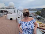 Preview 5 of Huge Titted Mistress Thursday step Mommy on a crusie ship between filming new Content in her Cabin