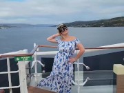 Preview 6 of Huge Titted Mistress Thursday step Mommy on a crusie ship between filming new Content in her Cabin