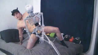 Anal a Esqueleto de Halloween (saludos a Calacas Chidas)