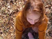Preview 1 of Nice fuck in the woods with a red-haired girl Hezi_Fox