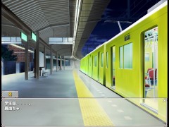 【痴〇は電車の中で 実況(体験版)】お触りエロゲー。巨乳J〇が背後からおっぱい揉まれたり手マンされたり・・(モーションアニメ同人エロゲー animation hentai game） - Screenshot 6 of 16 - 巨乳